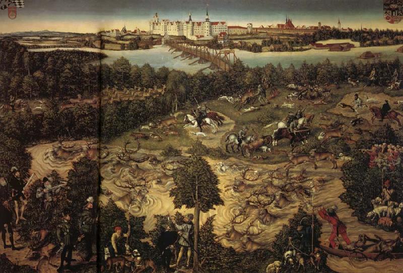 Lucas Cranach The Stag Hunt oil painting picture